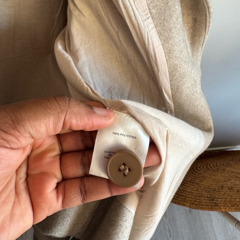 Orb polyester Tan Trench Coat - Picture 4 of 5